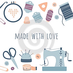 Made with love. Hobby tools poster